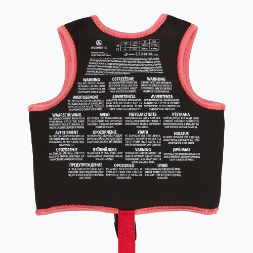 Detská bezpečnostná vesta AQUASTIC Junior dark pink