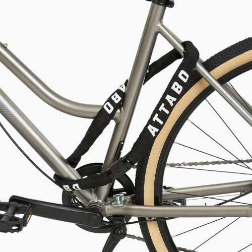 ATTABO C.100 zámok na bicykel 6 mm reťaz čierna