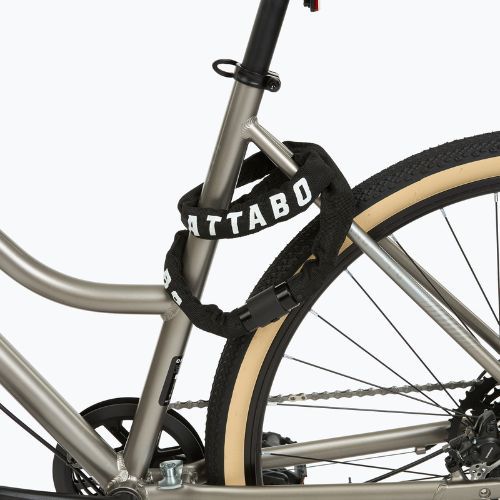 ATTABO C.100 zámok na bicykel 6 mm reťaz čierna
