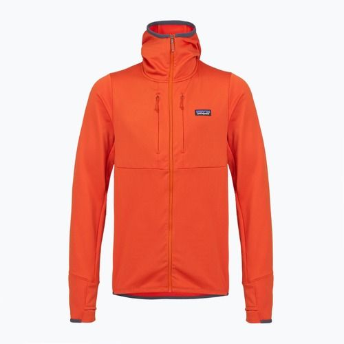 Pánska trekingová mikina Patagonia R1 Thermal Full Zip Hoody pollinator orange