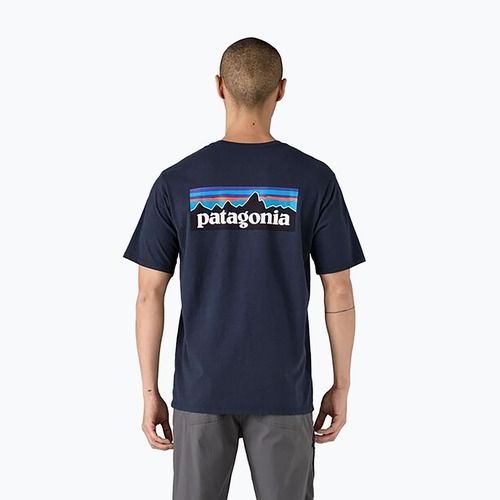Pánske tričko Patagonia P-6 Logo Responsibili-Tee new navy