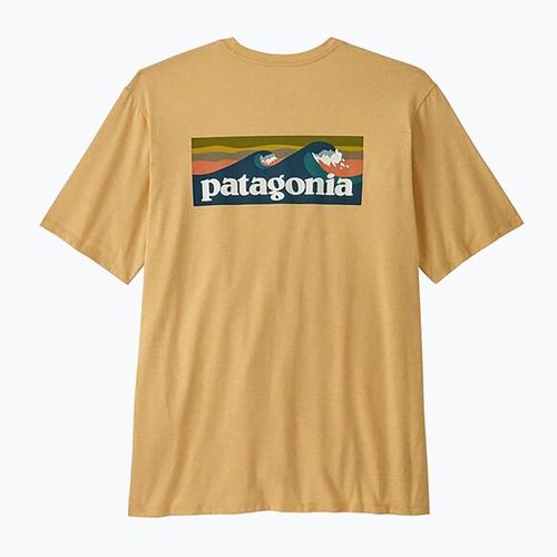 Pánske tričko Patagonia Boardshort Logo Pocket Responsibili beeswax tan