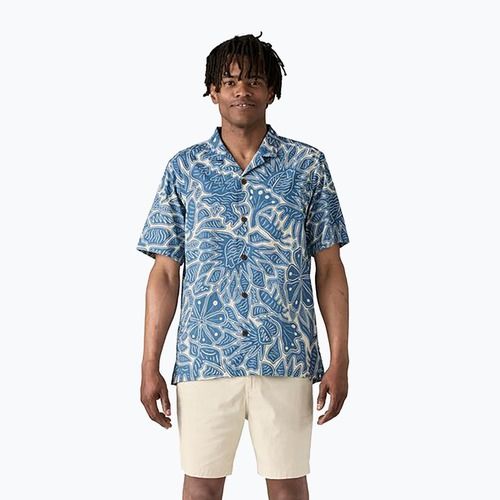 Pánske tričko Patagonia Tidal Threads Camp bees and lowers/still blue