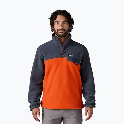 Pánska trekingová mikina Patagonia LW Synch Snap-T P/O pollinator orange