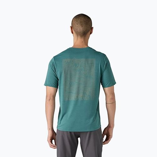 Pánske tričko Patagonia Cool Daily Graphic Shirt strataspire/wetland blue x-dye