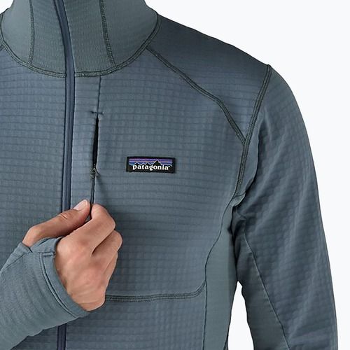 Pánska softshellová bunda Patagonia R1 Hybrid Pullover utility blue