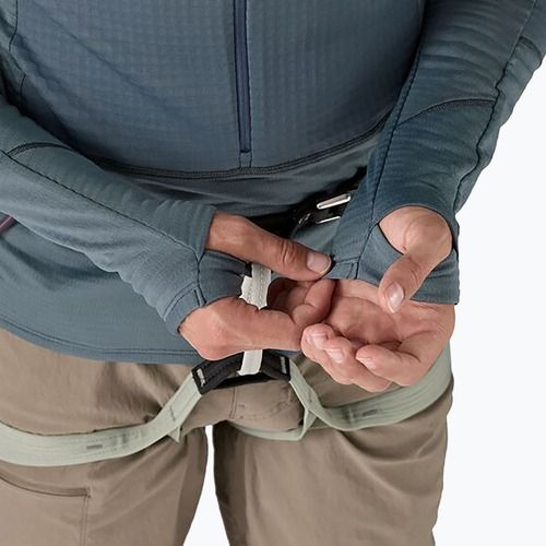 Pánska softshellová bunda Patagonia R1 Hybrid Pullover utility blue