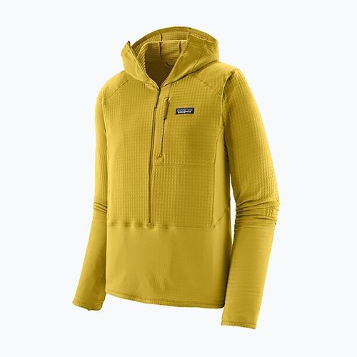 Pánska softshellová bunda Patagonia R1 Hybrid Pullover Hoody bundle green