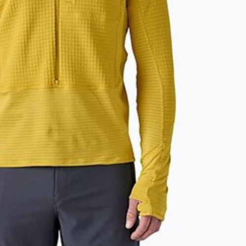 Pánska softshellová bunda Patagonia R1 Hybrid Pullover Hoody bundle green