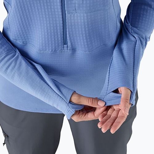 Dámska softshellová bunda Patagonia R1 Hybrid Pullover Hoody abundant blue