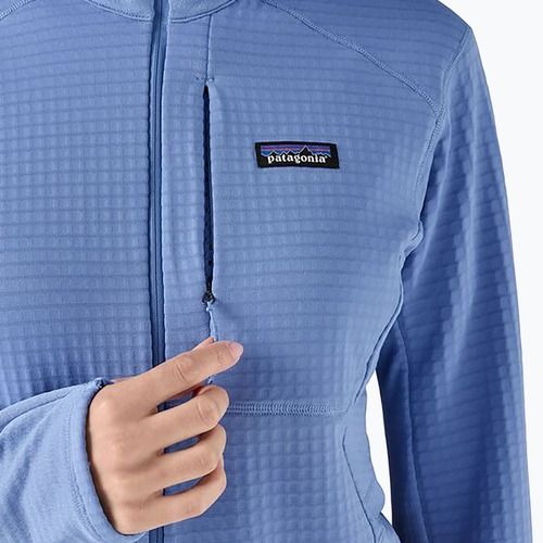 Dámska softshellová bunda Patagonia R1 Hybrid Pullover Hoody abundant blue