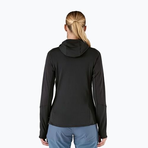 Dámska softshellová bunda Patagonia R1 Hybrid Pullover Hoody black