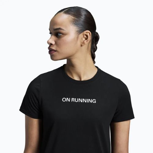 Dámske bežecké tričko On On Run-T black