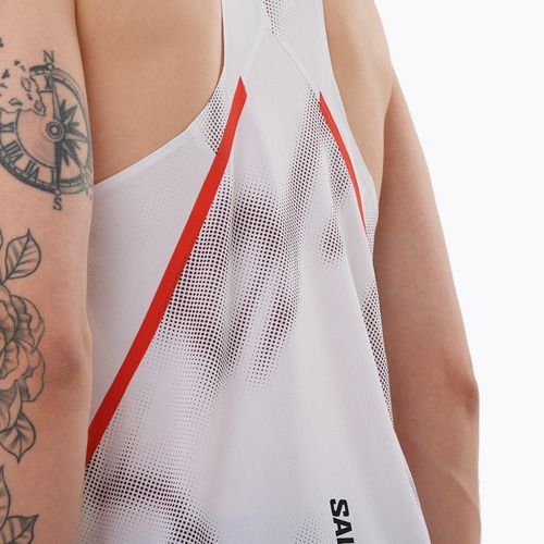 Pánske bežecké tielko Salomon S/Lab Speed Singlet white / andorra