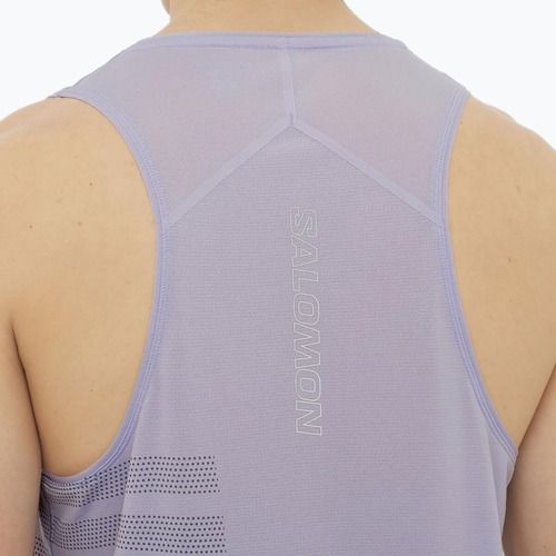 Pánske bežecké tielko Salomon Sense Aero Singlet GFX cosmic sky
