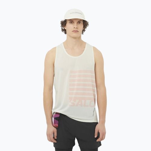 Pánske bežecké tielko Salomon Sense Aero Singlet GFX icicle