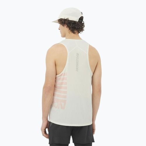 Pánske bežecké tielko Salomon Sense Aero Singlet GFX icicle