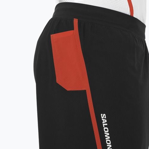 Pánske bežecké šortky Salomon S/Lab Speed Spl 7" deep black / fiery red