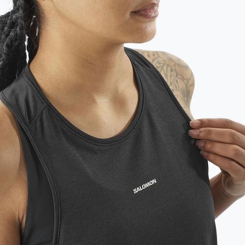 Dámske bežecké tielko Salomon SHAKEout Core Tank deep black