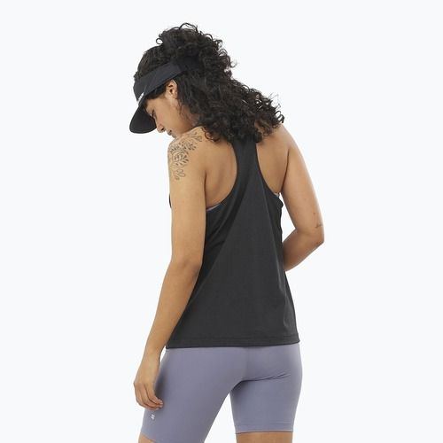 Dámske bežecké tielko Salomon SHAKEout Core Tank deep black