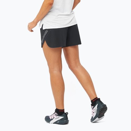 Dámske bežecké šortky Salomon Sense Aero 5'' deep black / peris