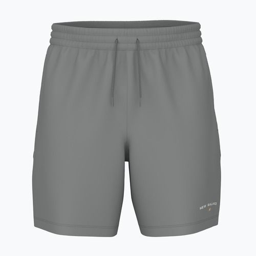 Pánske šortky New Balance Reimagined Fleece Graphic slategrey