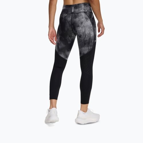 Leggins do biegania damskie Under Armour Launch Printed Ankle black/reflective