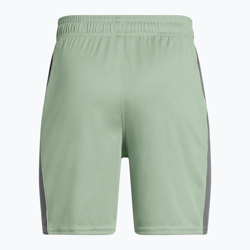 Detské futbalové šortky Under Armour Challenger Knit silica green/castlerock/white