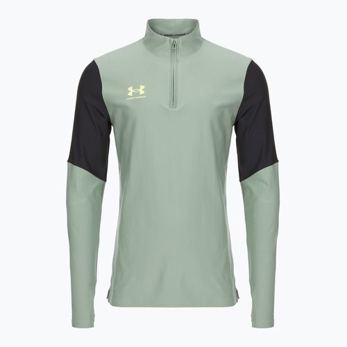 Pánska futbalová mikina Under Armour Challenger Pro 1/4 Zips silica green/black/sonic yellow