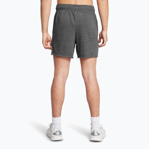 Pánske šortky Under Armour Rival Terry 6in castlerock/onyx white