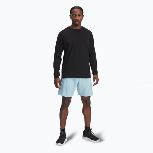 Pánske tréningové šortky Under Armour Woven Wordmark stream/black