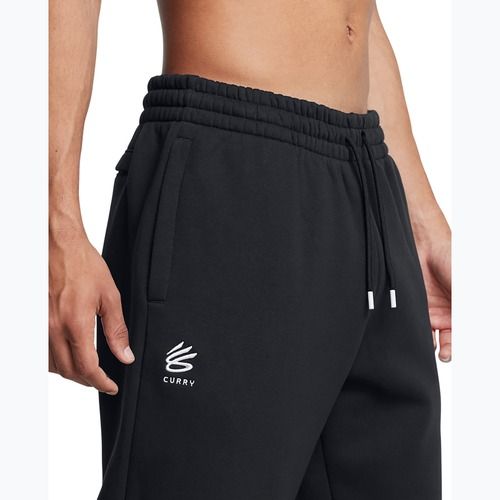 Pánske nohavice Under Armour Curry Splash Jogger black/white clay