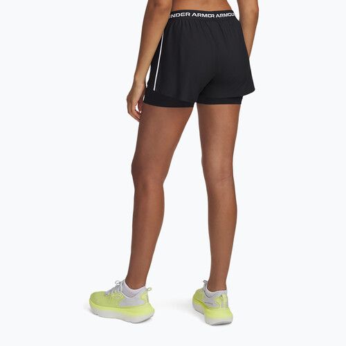 Dámske šortky Under Armour Tech Play Up 2in1 black/black/white