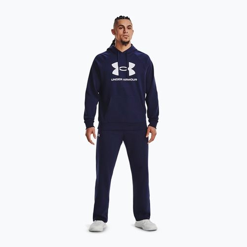 Pánska mikina Under Armour Rival Fleece Logo HD midnight navy/white