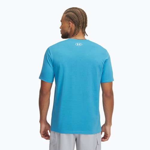 Pánske tréningové tričko Under Armour ABC Camo Boxed Logo ether blue/white
