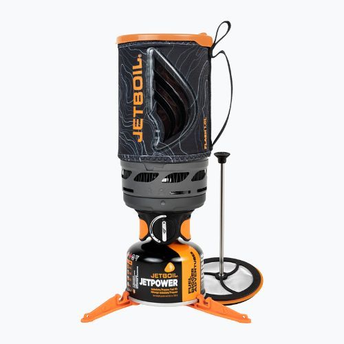 Turistický varič Jetboil New Flash Java Personal Cooking Sysytom + Coffee Press Silikónový topo