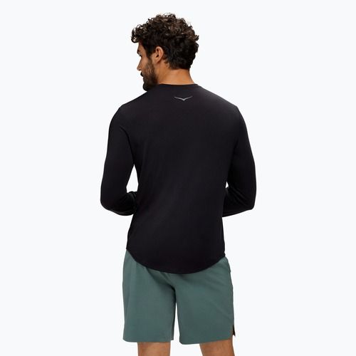 Pánske bežecké tričko Longsleeve HOKA Essential LS Tee black
