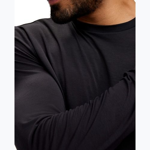 Pánske bežecké tričko Longsleeve HOKA Essential LS Tee black