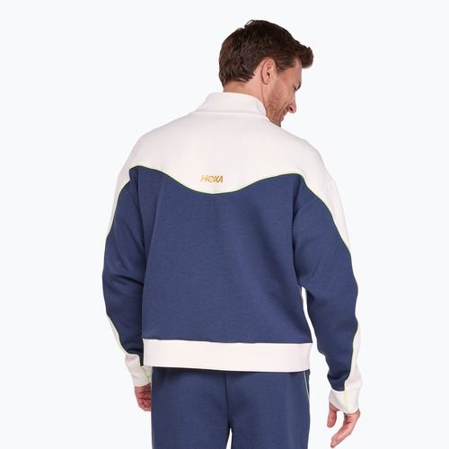 Pánska bežecká bunda HOKA Kaitoro Knit alabaster/versity navy