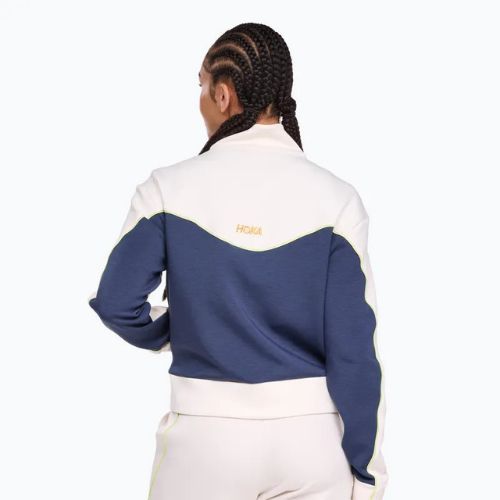 Dámska bežecká bunda HOKA Kaitoro Knit alabaster/varsity navy
