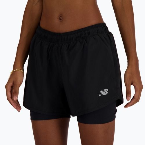 Dámske bežecké šortky New Balance Sport Essentials 2IN1 black