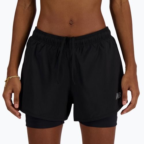 Dámske bežecké šortky New Balance Sport Essentials 2IN1 black