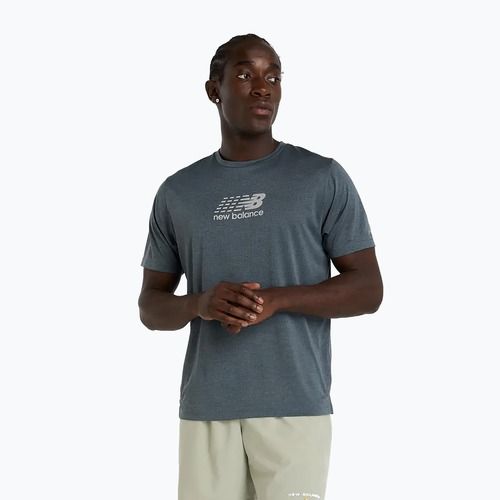 Pánske bežecké tričko New Balance Athletics Reflective graphite