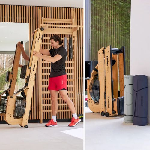 Vodný veslovací trenažér XTREXO TimberFlow