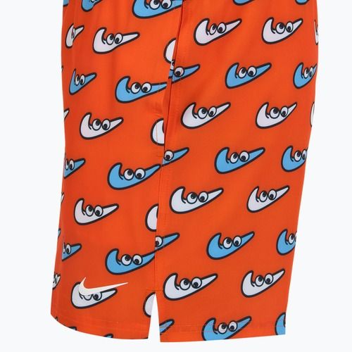 Pánske plavecké šortky Nike Multi Print 5" Volley orange blaze