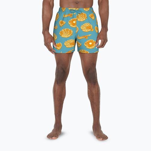 Pánske plavecké šortky Nike Multi Print 5" Volley dusty cactus