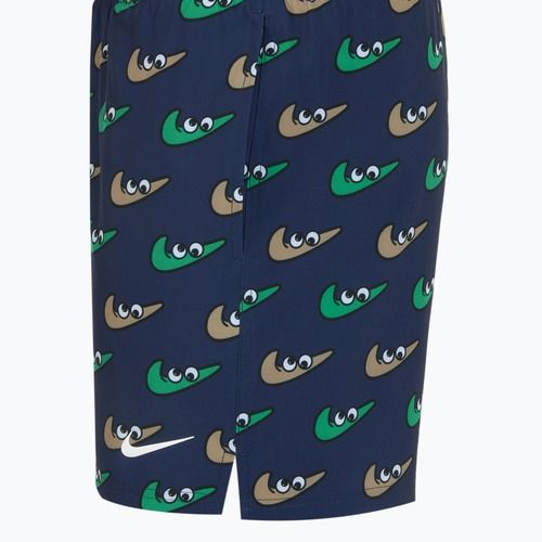 Pánske plavecké šortky Nike Multi Print 5" Volley midnight navy