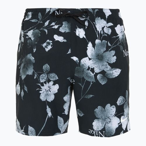 Pánske plavecké šortky Nike Fine Floral 7" Volley black
