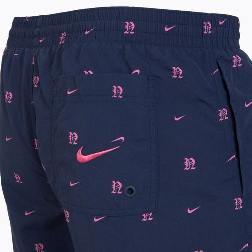 Pánske plavecké šortky Nike Luxe Letter 7" Volley midnight navy