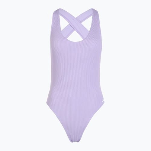 Dámske jednodielne plavky Nike Elevated Essential Crossback hydrangeas